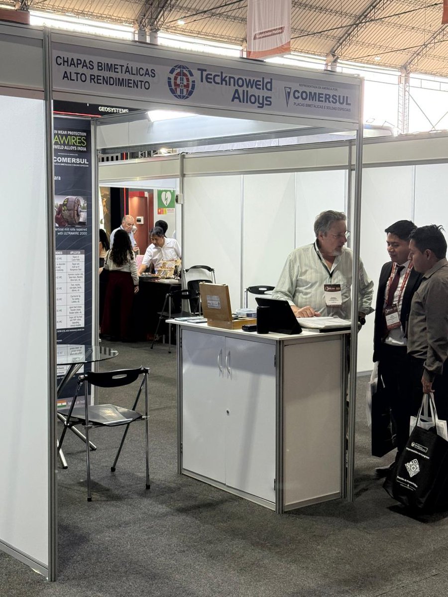 TecknoweldAlloy's tweet photo. We are exhibiting at EXPOCOBRE 2026!

Tecknoweld Alloys Booth No. 145 Jockey Exhibition Center, Lima, Peru 27–29 April 2026
Advanced Weld Overlay Wear Solutions for Copper Mining.
See you there!
#EXPOCOBRE2026
#MiningSolutions #CopperIndustry https://t.co/CEncWVYMBV