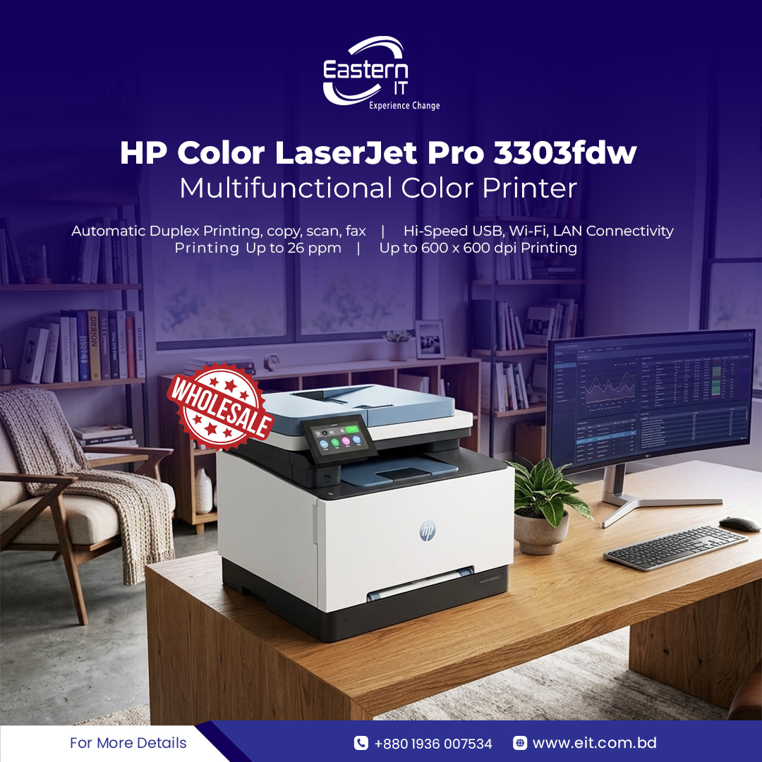 easternitbd's tweet image. ❤️‍🔥HP Color LaserJet Pro MFP 3303fdw Printer on Wholesale!
✅Print Speed: Up to 26 ppm
✅Print Resolution: 600 x 600 dpi
✅Automatic Duplex Printing
⚡ Secure your stock now!
🌐eit.com.bd/hp-3303fdw-col…

📞+8801936007534

#EasternIT #wholesale #Printer