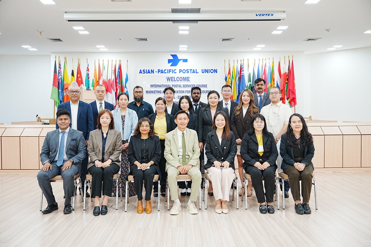 APPU_Post's tweet photo. Two key training programmes—International Postal Service (IPS) and Marketing &amp; Innovation for Posts (MIP)—were inaugurated on 27 April 2026 at the Asian-Pacific Postal College in Bangkok, which also included engaging ice-breaking sessions. https://t.co/auVGPkbBm3