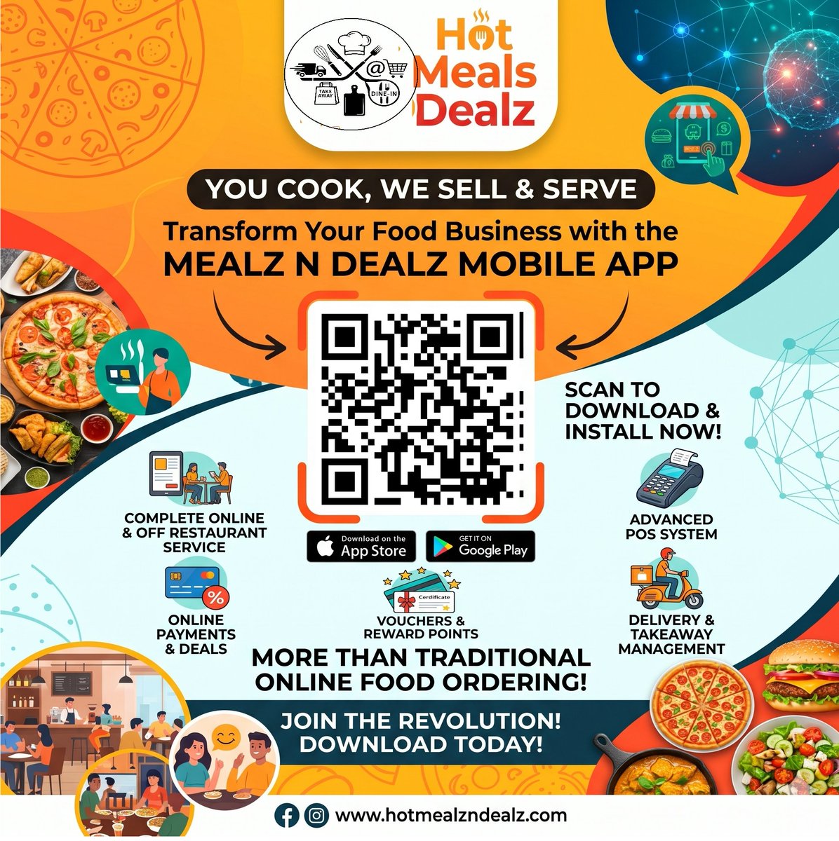 znawazch's tweet image. Ready to revolutionize your food business? 🍳🚀
Introducing Hot Meals N Dealz—the all-in-one ecosystem that does more than just online ordering. From POS and Kiosks to Vouchers and Reward Points, 
📲 Download the app now: hotmealzndealz.com
#FoodTech #RestaurantManagement