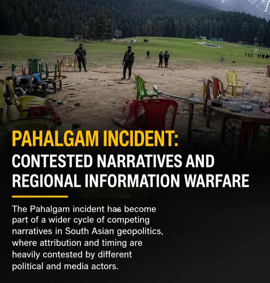 ayeshazahr80067's tweet image. Pahalgam incident reflects a recurring pattern—politicized narratives, blame without evidence, and rising tensions. Pakistan calls for transparency; India escalates. Truth must prevail over propaganda. #Pahalgam #SouthAsia #Peace #Diplomacy
