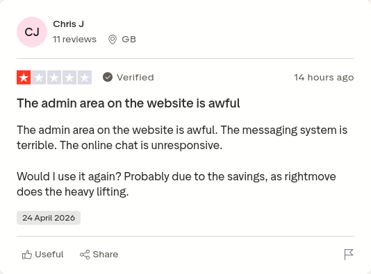 or_rhea's tweet image. Chris J gave Purplebricks 1 star via @Trustpilot trstp.lt/BYjXaTunbx #CONmisery #NoBull #ownit