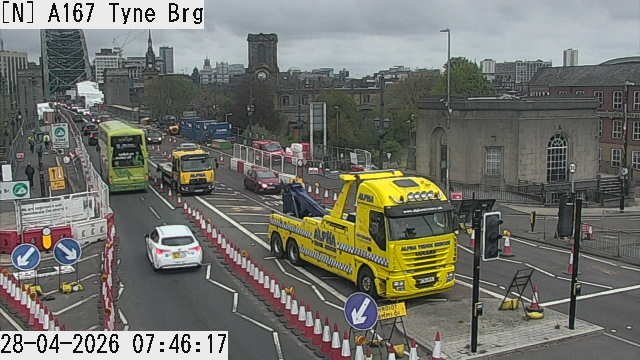 NELiveTraffic's tweet image. 🚘CONGESTION
📌A167 Tyne Bridge #Newcastle #Gateshead.
ℹ️Traffic is getting heavier on the approaches to and across either side.