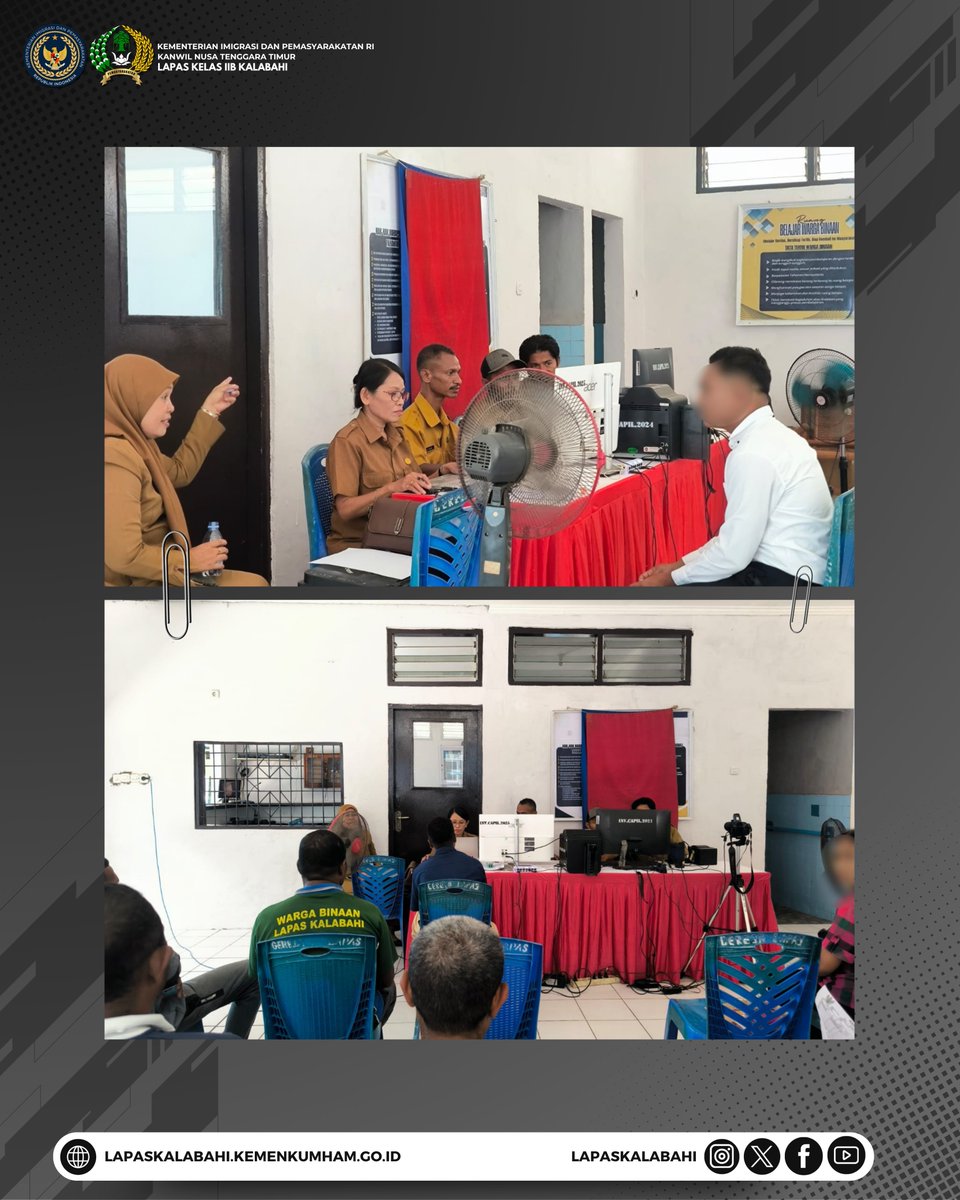 LapasKalabahi's tweet image. Wujudkan Tertib Administrasi, Lapas Kalabahi Gelar Sinkronisasi Data Warga Binaan bersama Dukcapil Alor

Selengkapnya:  lapaskalabahi18.blogspot.com/2026/04/wujudk…

#LapasKalabahi 
#Kemenimipas 
#AlwaysTheBest
~ KanwilDitjenpasNTT