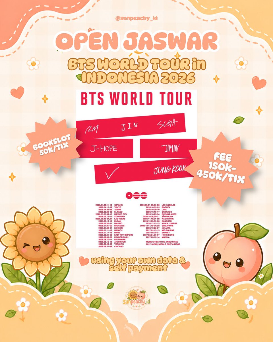 JASWAR/JASTIP TICKETING SERVICE 🌻🍑 tweet media