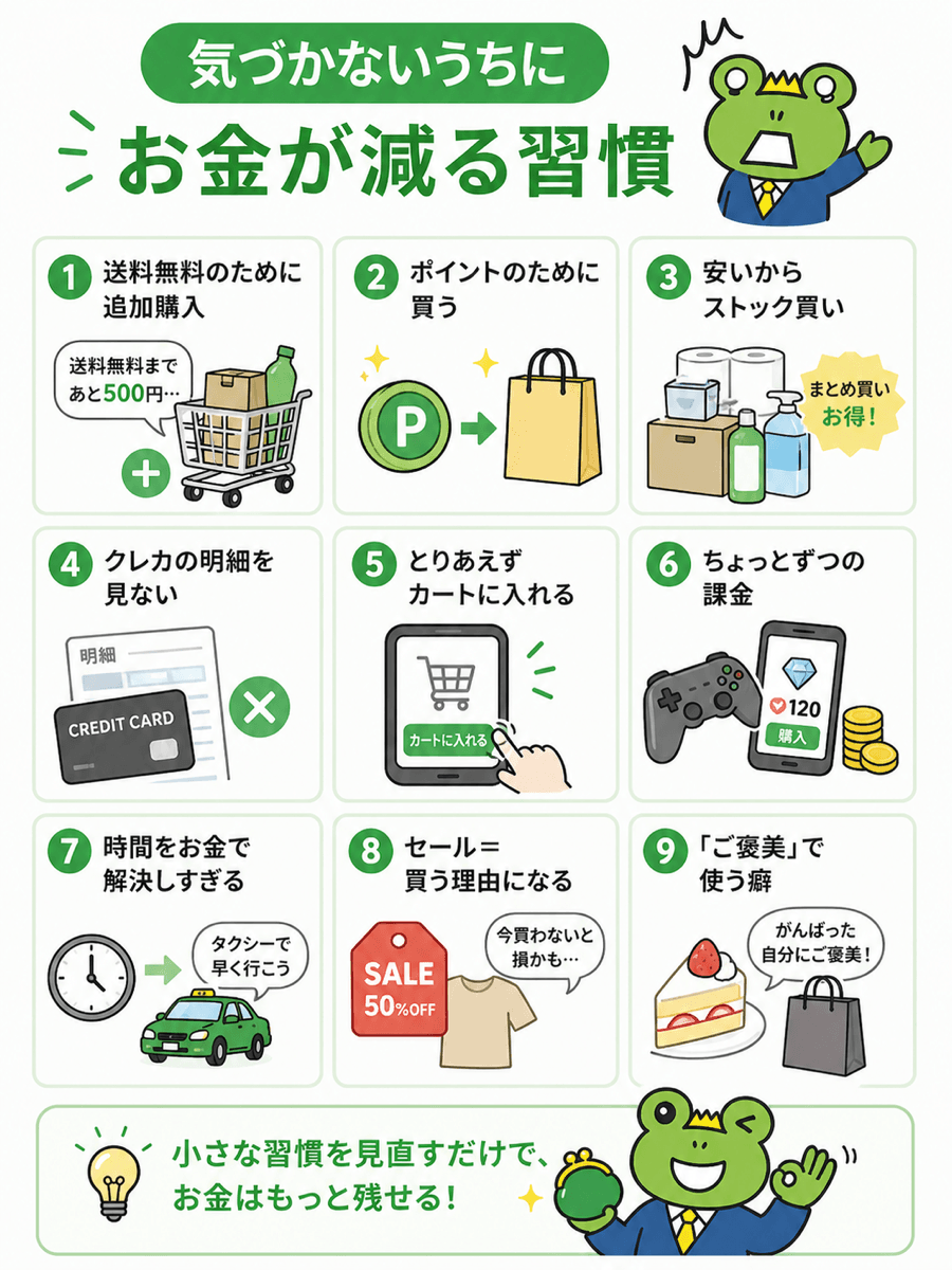 karireru's tweet photo. 【気づかないうちにお金が減る習慣】
無理せず貯金できてる人、何してますか？💬

このアカウントでは 「お金に困った時に役立つ知識」を発信しています。
#借りれるくん #お金の知識 https://t.co/lTTWIEfEjB