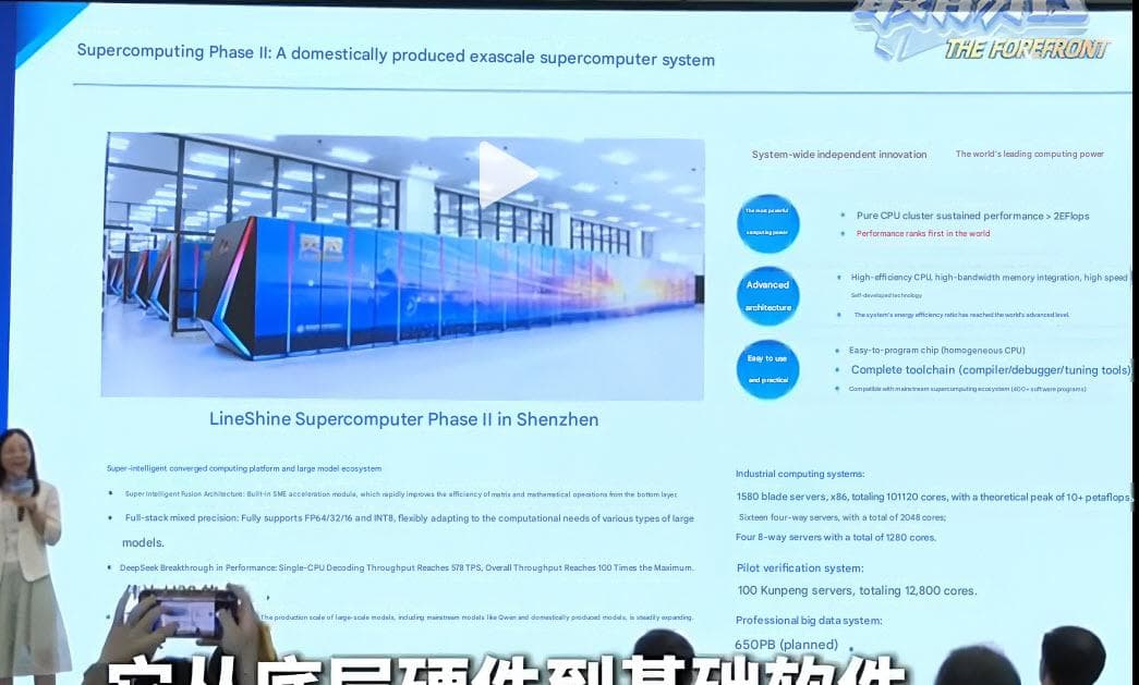 Overclocking_Fr's tweet image. LineShine : un supercomputer de plus de 2 ExaFlops 100% local ! dlvr.it/TSG4VM #Actualités #Industrie