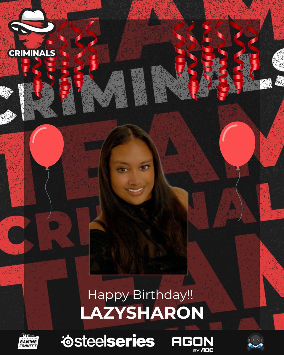 CriminalsORG's tweet image. We wish our CEO @ILazysharon a very happy birthday!!
 Make the best of the day and keep on grindin on the game!!

#birthday #gaming #esports #criminalstakingover #steelseries #agonbyaoc