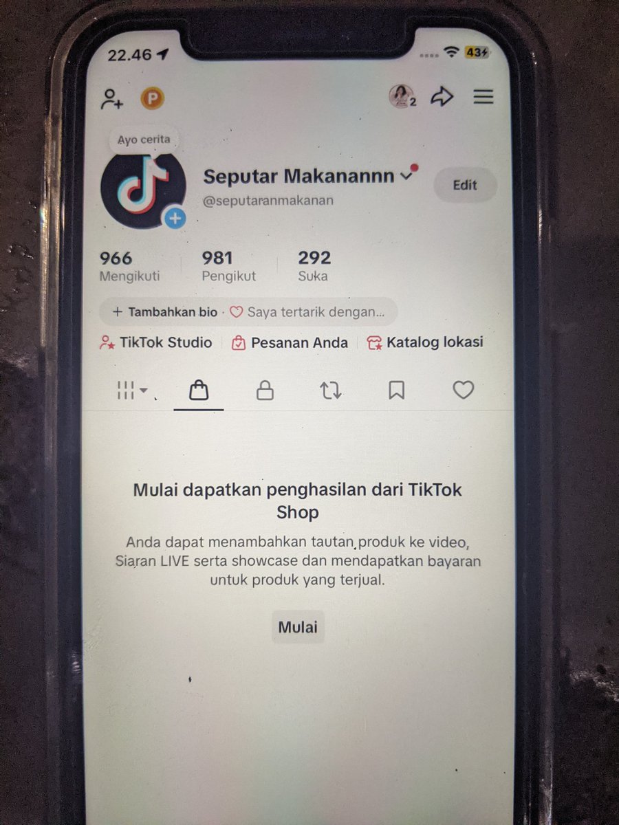 Jual akun tiktok (lesego 2nd) tweet media