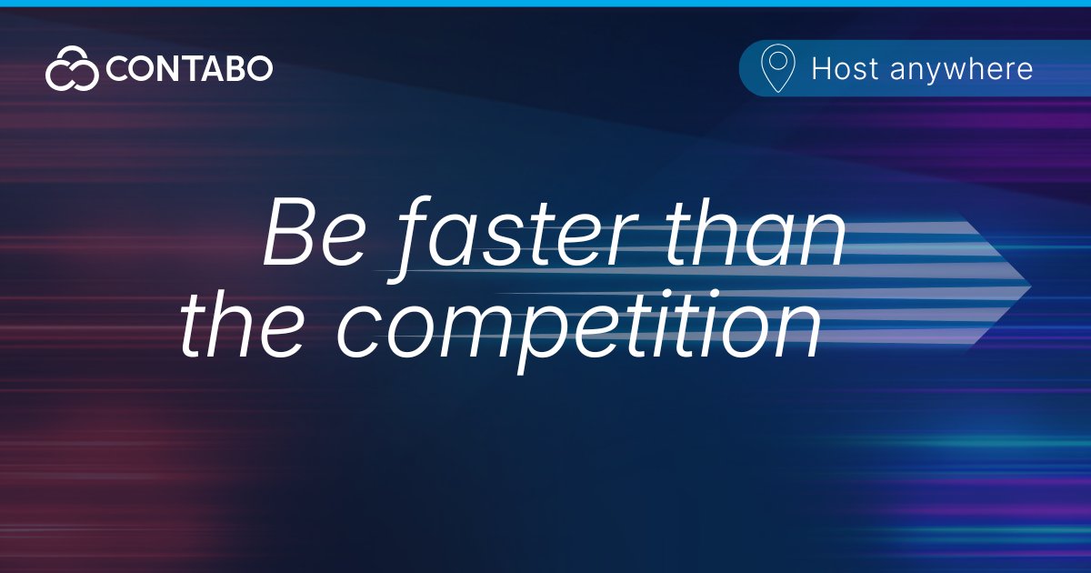 ContaboCom's tweet image. Same product, same features - the faster one wins.

Your dashboards may look the same; your app just feels snappier than your competitors’.

Get low latency by hosting where your users are 👉 ow.ly/TA4350YzCKu

#ServerPerformance #VPSHosting #WebHosting #TechSolutions