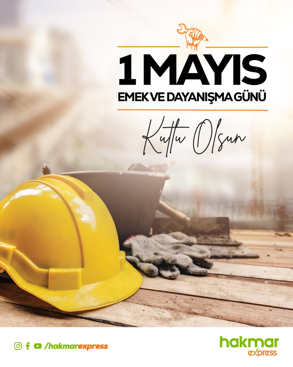 hakmarexpress's tweet photo. Her günün arkasında bir çaba, her başarının arkasında bir emek var. 1 Mayıs Emek ve Dayanışma Günü kutlu olsun. ❤️

#HakmarExpress #1Mayıs #EmekveDayanışmaGünü #kutluolsun https://t.co/NFz5RjTKUK