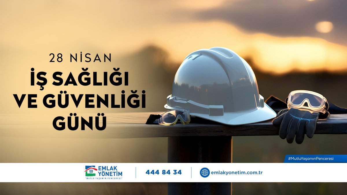 EmlakYonetim's tweet photo. 🦺 28 Nisan Dünya İş Sağlığı ve Güvenliği Günü

Güvenli çalışma ortamları, sağlıklı yarınların temelini oluşturmaktadır.

🏢Emlak Yönetim Hizmetleri A.Ş. olarak, çalışan sağlığı ve iş güvenliğini merkeze alan uygulamalarımızı yasal mevzuat çerçevesinde kararlılıkla sürdürmekteyiz.

28 Nisan Dünya İş Sağlığı ve Güvenliği Günü kutlu olsun.

#EmlakYönetim #MutluYaşamınPenceresi #28Nisan #İSG #DünyaİşSağlığıVeGüvenliğiGünü
