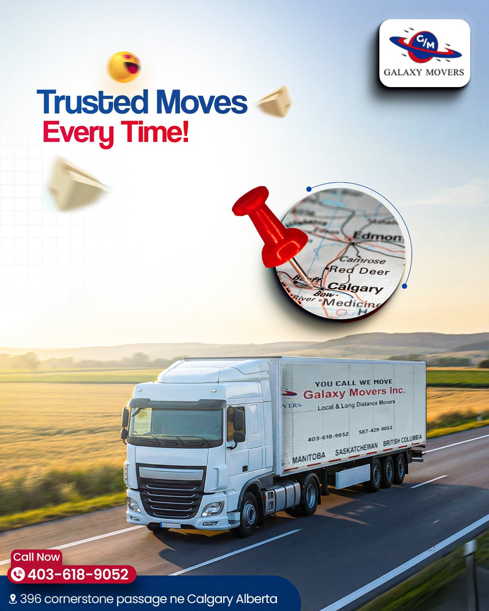 MoversGala36254's tweet image. Homeowners and businesses across Calgary trust Galaxy Movers for reliable service and moves done right every time.

📍 396 Cornerstone Passage NE, Calgary, Alberta
🌐 galaxymoversinc.ca
📞 403-618-9052

#galaxymovers #calgarymovers #trustedmovers #movingservices #stressfree
