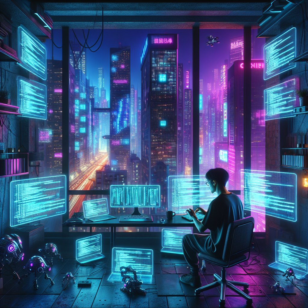 0xdevshm's tweet image. When your code has more bugs than a cyberpunk cityscape, it's time for a debugging session that even the future would envy. Welcome to the neon-lit world of coding! #TechLife #Programming #Debugging