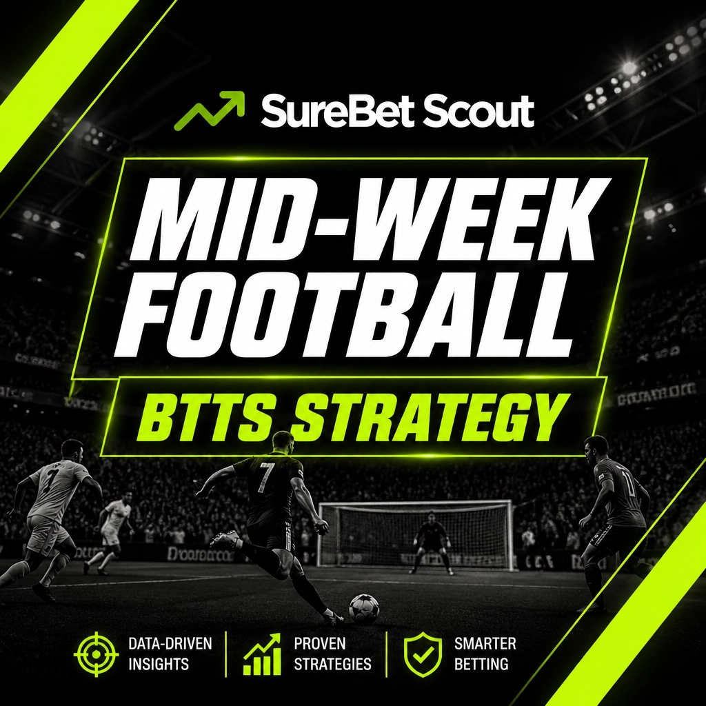 surebetscout's tweet image. Mid-week football calls for a sharp strategy. 📉

Focusing on BTTS (Both Teams To Score): where real value hides in a busy schedule.

Build custom 3-10 selection accas with our toolkit and find your edge.

#football #tips #accatips #racingtips
