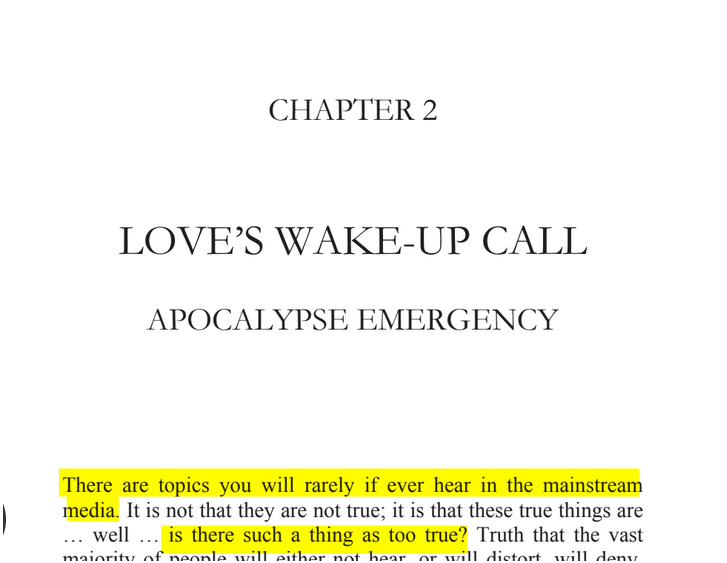 sillymickel's tweet photo. *APOCALYPSE EMERGENCY: Love's Wake-Up Call* by M. Adzema
Chapter 2, Page 16
🧵Click this panel for Thread complete book
1/ 🧵👇 💡📚💙 #AE 🌡️ #ApocalypseEmergency ☢️#AECH2 📖 #TruthWarriors ❕ #psychology ☮️#Climate #Existential #EndTimes ⏰⛔ #RainbowWarriors 🦋
or, click for free pdf copy: https://t.co/s5cE5XclE2