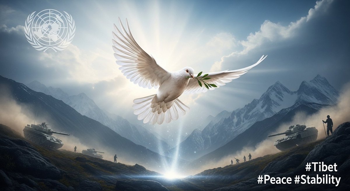 Pema1112's tweet image. Peace and dialogue remain essential as reports highlight continued military activity in sensitive regions.

@UN#BokBear

#Tibet #Peace#TibetanResilience#FaithUnBroken