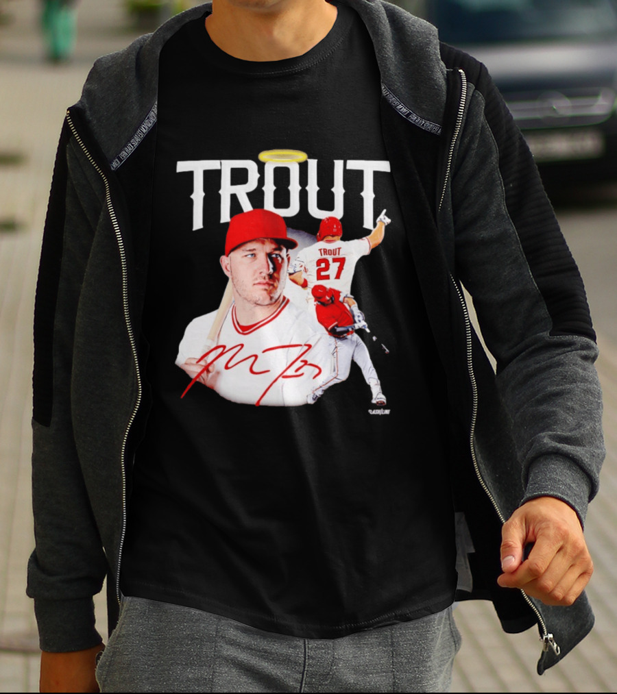 haneenshirtcom's tweet image. Hot take: This Mike Trout Halo Collage T-Shirt is a total vibe for any Angels fan! The memories of catching games with friends flood back whenever I see it. ⚾️ What’s your favorite Trout moment? haneenshirt.com/product/t-shir…

#MikeTrout #Angels #Baseball #FanGear