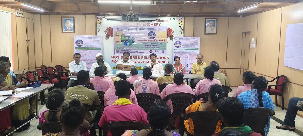 MSJEGOI's tweet image. Profiling of Waste Pickers under the #NAMASTE scheme continues in Oulgaret Municipality, Pondicherry District, Puducherry. The initiative has achieved significant progress, with nearly 98% of Safai Saathis already profiled and identified. 

@PMOIndia @narendramodi @AmitShah