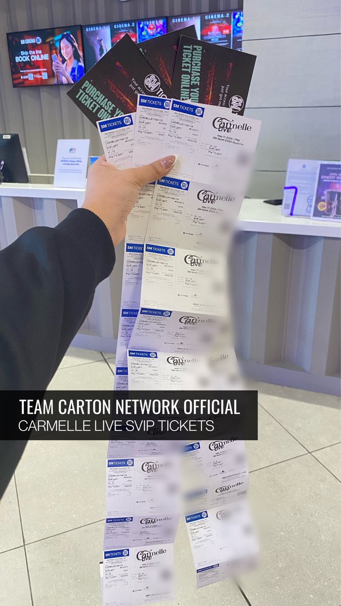 TeamCartonOFC's tweet image. Done purchasing the remaining SVIP Tickets. No seats left, SVIP Secured! 

Also, pasabuy smooth transactions completed—thank you for the trust, @carmellightsofc !

We’re not stopping here. More seats to fill for Carmelle and ofcourse for Anton.

#CarmelleCollado #CARTON