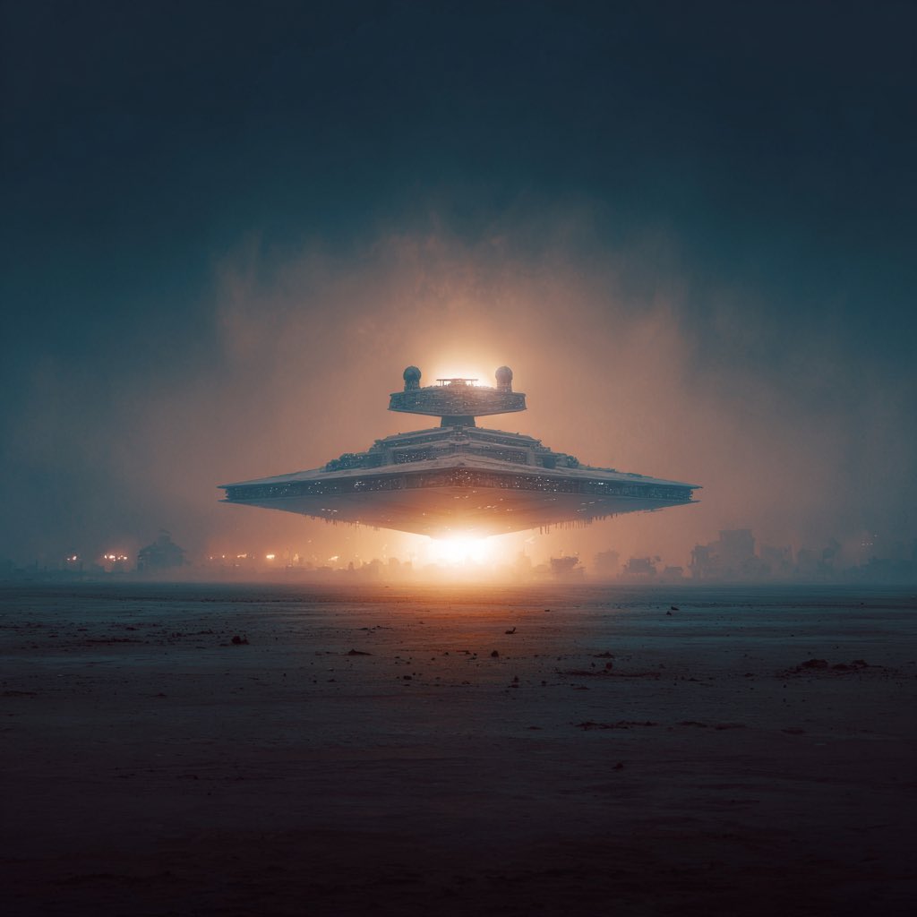 Unique930's tweet photo. QT or Share Your SciFi Art
“The Empire Above the Dust”
#AIart️️️️️️️️️️️️️️️️️️️️️️️️️️️️️️️️️️️️️️️️️️️️️️️️️️️ #starwars #imperialcruiser #scifi #scifiart #aiartcommunity https://t.co/VS1liCKB8Z
