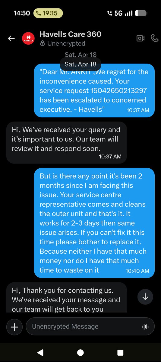 pujan96802's tweet photo. @MyLloydCare360 Their is no point of doing the same. Done that too. Please reply here only. https://t.co/F5jZPgzs15