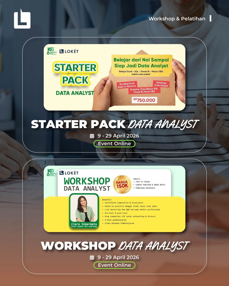 loketcom's tweet image. Yang masih ngang ngong bingung mau kemana, ini dia nih jawabannya. Bisa nggak bisa, #PASTIBISA bikin weekend kamu makin seru 😎

Tiket event-event ini bisa kamu beli sekarang, klik here.loket.com/eotw2026loktw ✨

#LOKET #Loketcom #Event2GoThisWeek