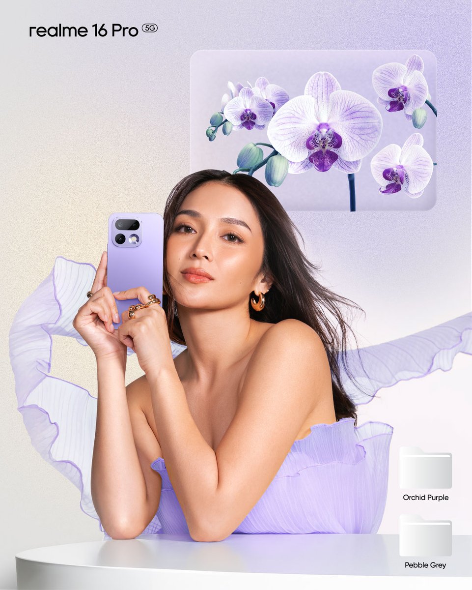 Designed to match your vibe, wherever the day takes you. 
💜💛🩶

#realme16Series5G #200MPPortraitMaster