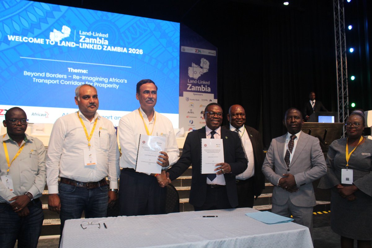 NacalaLogistics's tweet photo. Nacala Logistics has signed an MoU with Zambia Railways at #LandLinkedZambia2026 to revive the Chipata–Mchinji rail line.

This link reconnects Zambia to the Port of Nacala via Malawi, restoring the shortest rail route to the Indian Ocean and supporting regional trade. https://t.co/mCKE8kwuvz