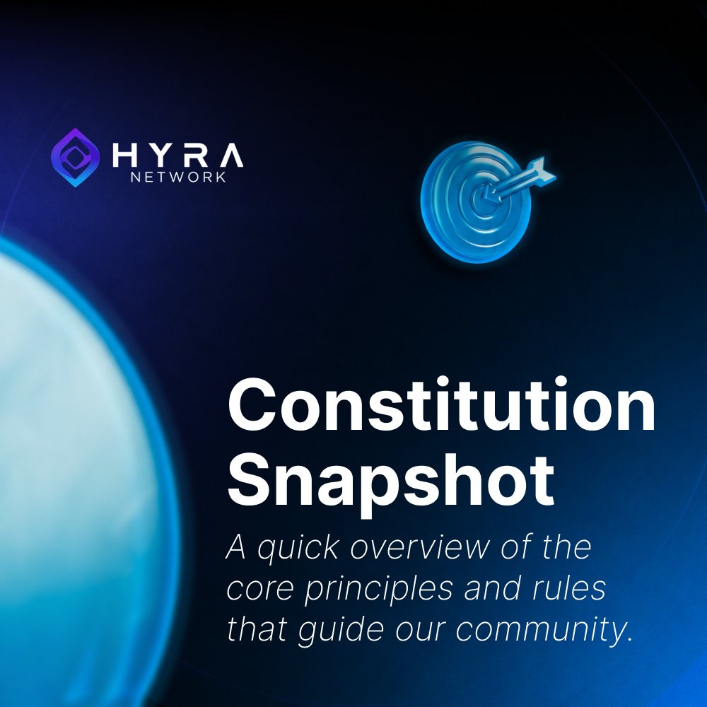 hyranetwork's tweet photo. Rules matter.
But principles matter more. ⚡

At Hyra Network, we’re not just building infrastructure
we’re building a system of shared ownership & trust

🧭 Constitution Snapshot:
→ Community-first governance
→ Transparent participation
→ Fair value distribution
→ Open, decentralized AI infrastructure

From code → to coordination
From users → to stakeholders

This is how a sovereign AI network is built. 🌐

Not controlled.
Guided by its community.

Explore the foundation. Build with us.