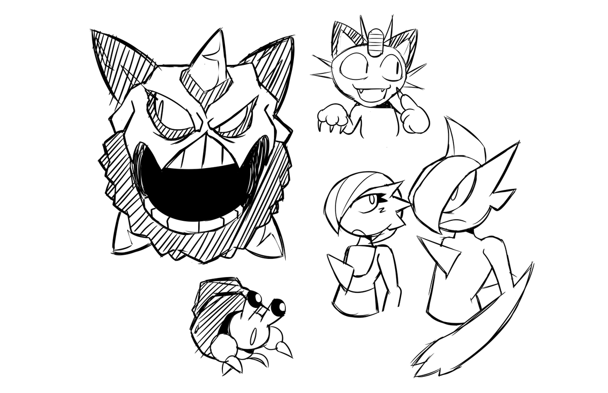 Sonic32Super's tweet photo. more pokemon doodles https://t.co/EtqFbgyxrS
