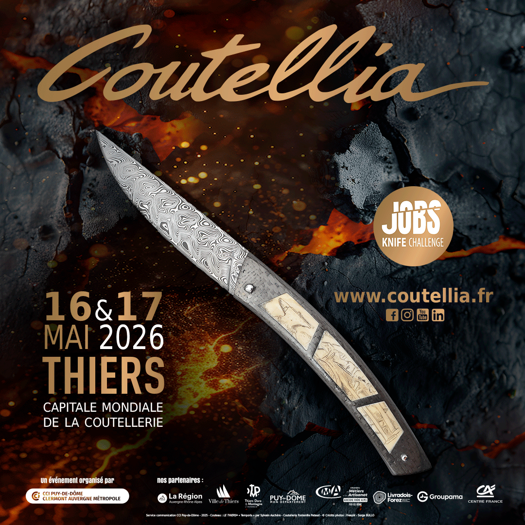 MCC_Douk_Douk's tweet photo. 🔪Join us on 16 and 17 May for the latest edition of the must-attend cutlery trade fair.
Don’t delay: book your tickets now and come and meet us in the heart of the world’s knife capital.

#fanofdoukdouk #coutelleriecognet #coutellia #capitaledelacoutellerie #muséedelacoutellerie https://t.co/WrKFIDj6hw