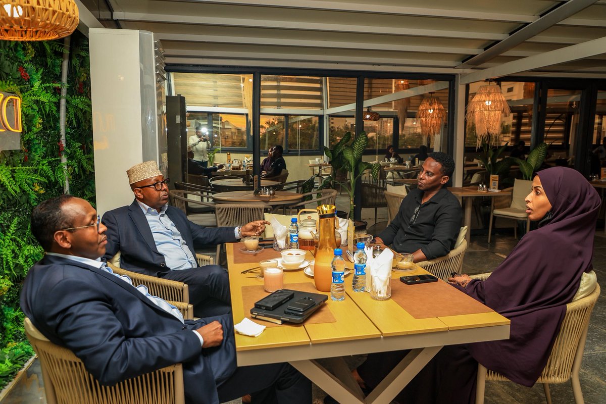 DeeqAfrika's tweet photo. Yesterday, together with HE Ahmed Fiqi and Muna (Muniza), we welcomed back our brother Aden Abdirizak, CEO of @FarsightAfrica to our neck of the woods and showed-off our Xamar iyo Xamaali. https://t.co/K5FuBX2L4Q