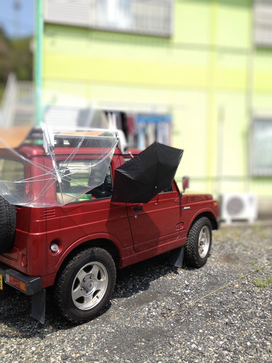 15年前の今日。ワインレッドのJA11超かわいい。住んでた激安ぼろアパート、ど派手。