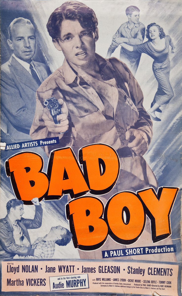 FrankMalfitano's tweet photo. FILM OF THE DAY: #AudieMurphy 1st leading role was in this surprisingly good 1949 story of teen criminal sent to real #Texas #BoysRanch run by sincere couple #LloydNolan #JaneWyatt with 👍 support by #JamesGleason #StanleyClements #RhysWilliams #MarthaVickers #JimmyLydon #1940s https://t.co/0nNdtYS0M0