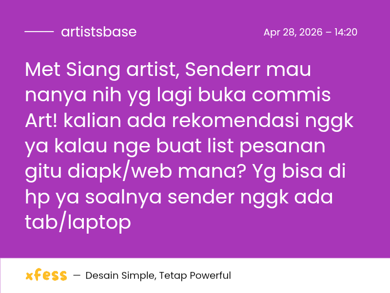 Artist’s Base tweet media