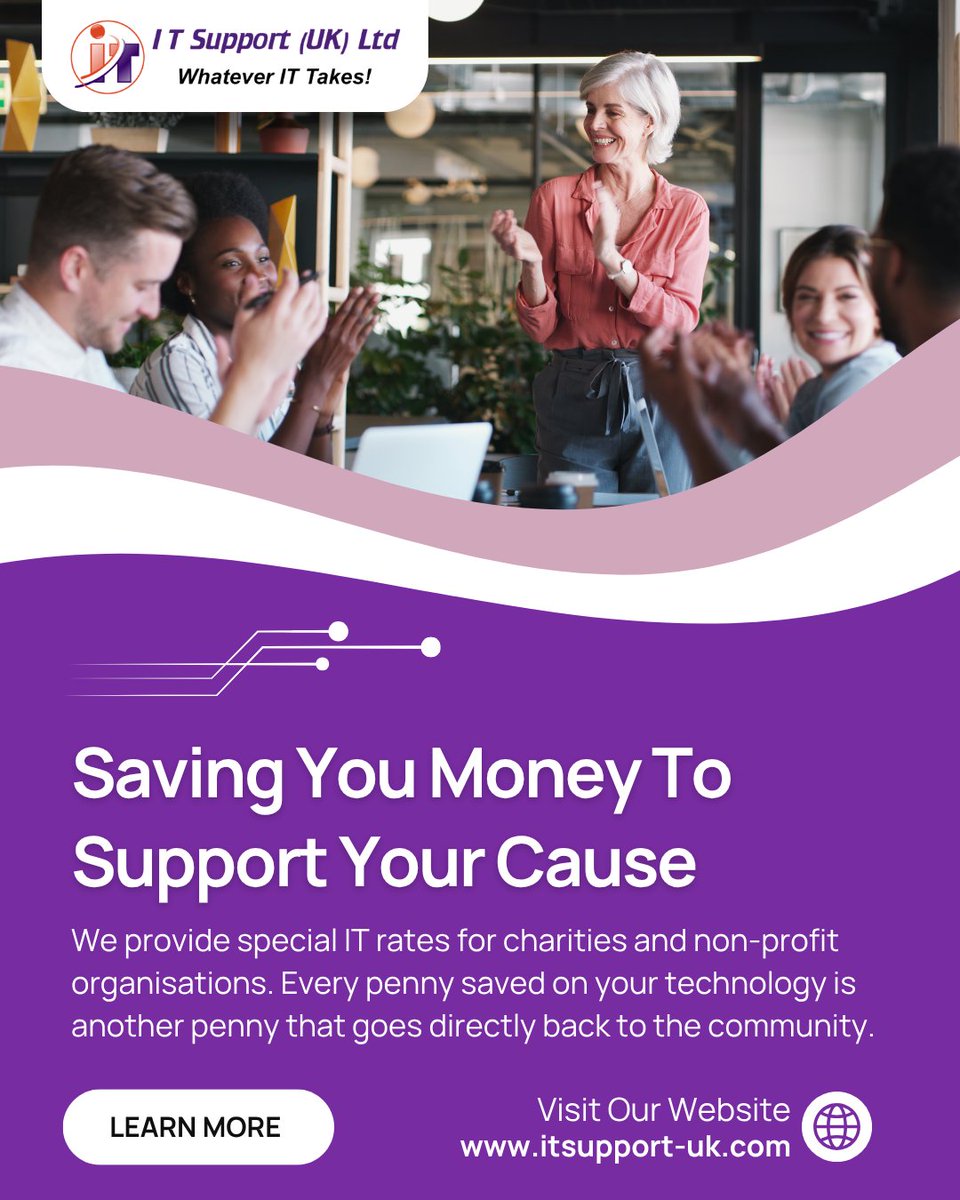 itsupportukltd's tweet image. Every penny saved on IT is a penny more for your cause.

We offer special rates for non-profits to support your mission. 

It is our way of ensuring donations go exactly where they are needed most.

🔗 itsupport-uk.com

#ITsupportUK #NonProfit #CharityTech
