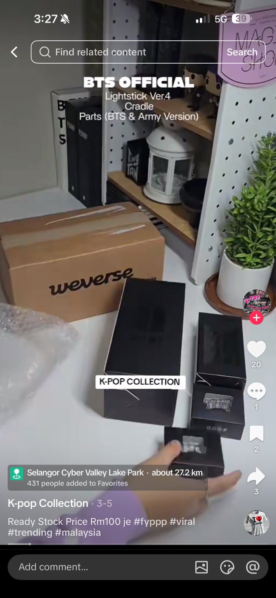 there’s this suspicious acc on TikTok selling the latest amibam for RM100 - RM120 when the original price is not even that cheap…. they even took someone’s else unboxing video, watermarked &amp; posted as their own, so if you wanna buy something please check betul2 lagi2 bila harga