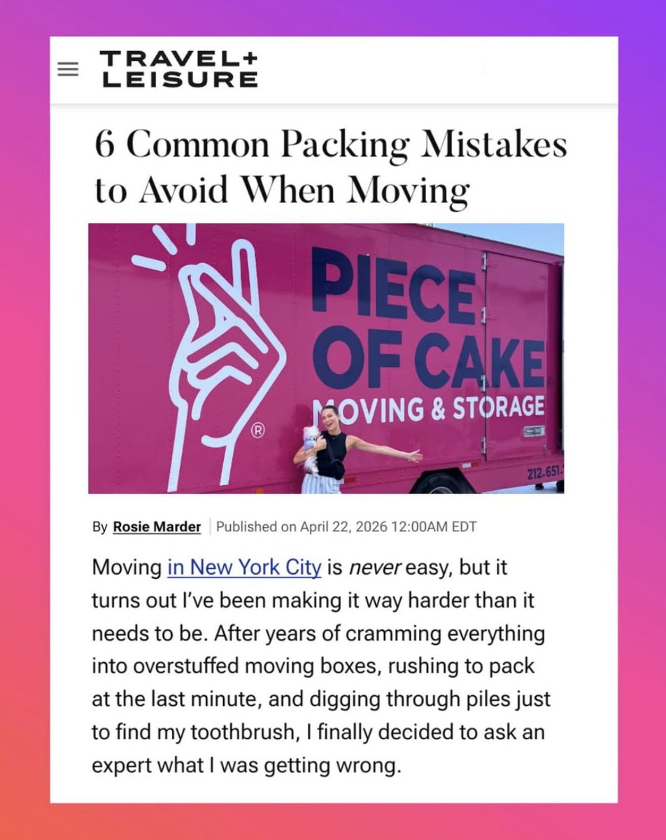 Piece Of Cake Moving tweet media