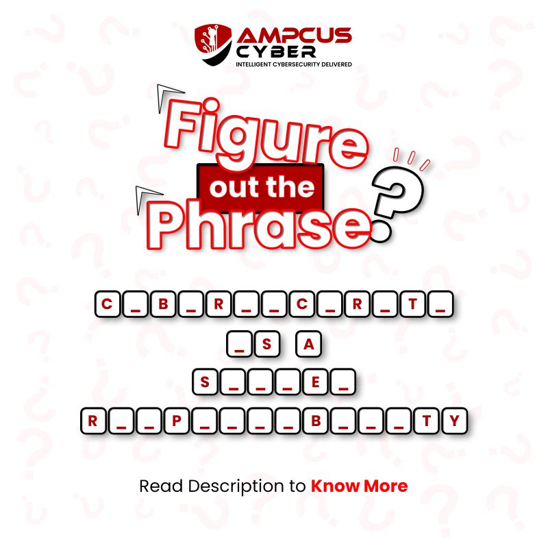 ampcuscyber's tweet image. #ContestAlert
Not every threat is technical… some need a bit of thinking.
Here’s your challenge - decode the phrase and drop your answer below 👇

💡 Hint: Security isn’t owned by one team alone…
Let’s see who gets it first. #FigureItOut