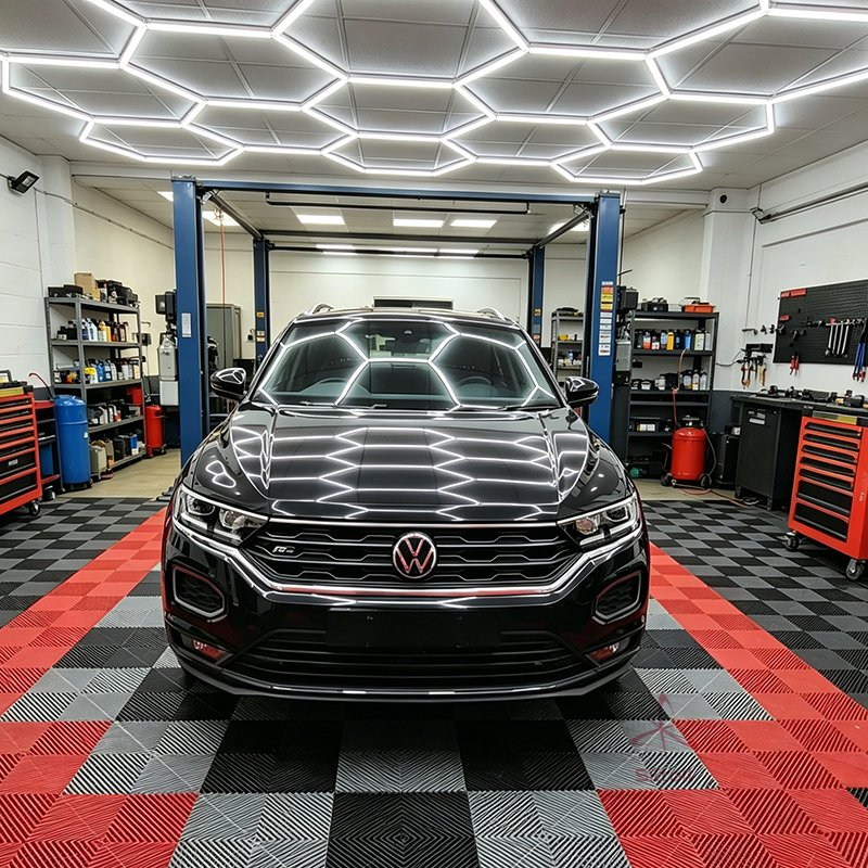 Glenrothman's tweet image. Is hexagon LED light viable for auto repair workshops? We focus on high CRI, shadowless work, and energy efficiency. Share your take on optimal lighting for diagnostics. siltoll.com
#hexagonlights #LED #workshop #carrepair #autoshop #lighting #hexglow #hexlighting