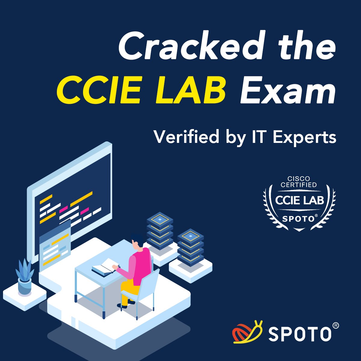 SPOTOTraining's tweet image. 🥏 #CCIE #LAB CHALLENGE | Elite Level 👣

CCIE LAB = real engineering test 🚵
🧩 Troubleshooting
🧠 Deep logic
⚡ Time pressure
🔧 Real scenarios

#SPOTO helps you train smarter 🔬
 Think like an engineer👨‍💻

📦 wa.me/8613375009835
👥 chat.whatsapp.com/BiazIVo5RxfKEN…