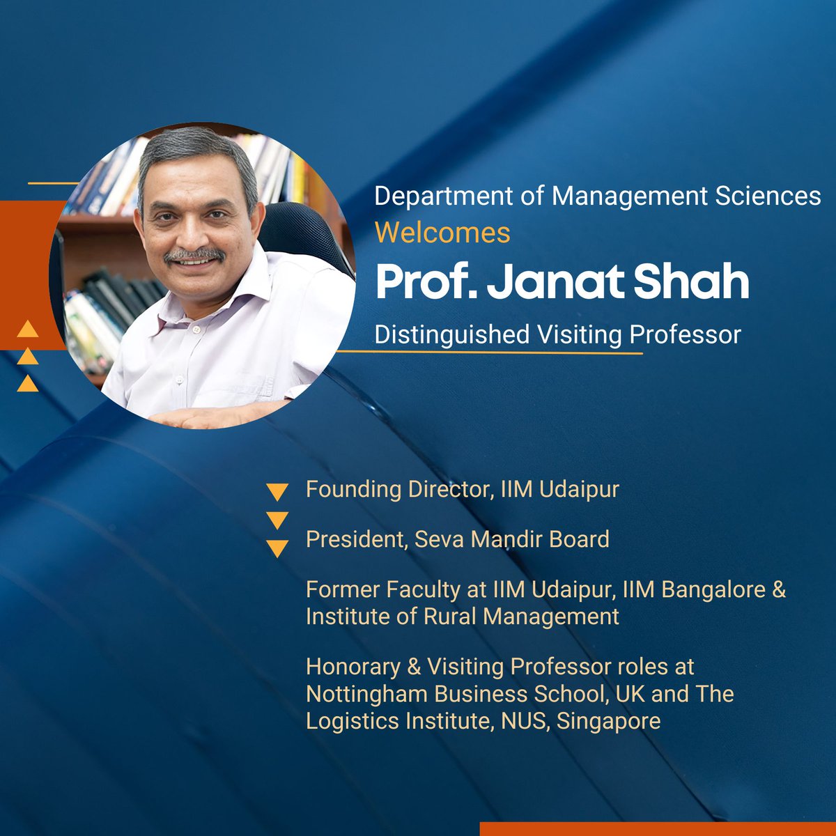 DoMS_IITKanpur's tweet image. Looking forward to his valuable insights &amp;amp; mentorship.

#AcademicExcellence #HigherEducation #Leadership #DoMS @IITKanpur