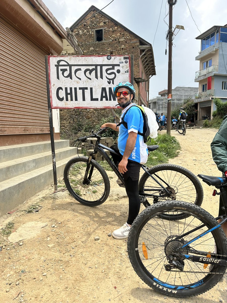 iFun2s's tweet photo. RideToLumbini Peace bicycle rally बज्रबाराहि मकवानपुरमा खाना खाने क्रममा https://t.co/UzF42Q1DOK