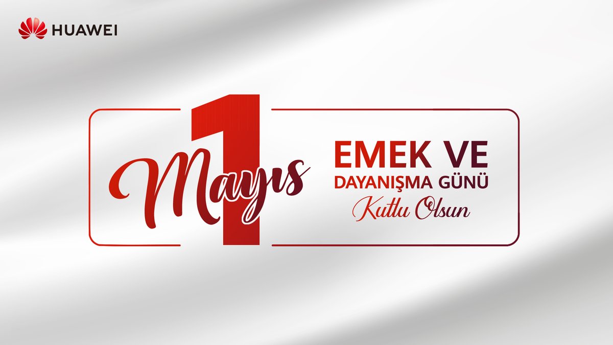 HuaweiTurkiye's tweet image. Üreten, geliştiren ve geleceği inşa eden tüm emekçilerin 1 Mayıs Emek ve Dayanışma Günü kutlu olsun.

#Huawei #1Mayıs