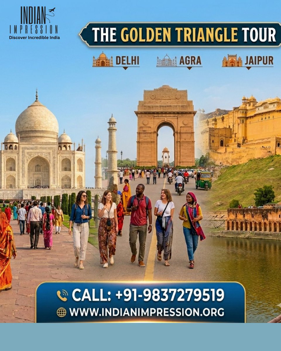 indian_impress's tweet image. Explore the iconic Golden Triangle Tour—Delhi, Agra &amp;amp; Jaipur 🇮🇳✨
Book your unforgettable India trip with Indian Impression.
📞 +91-9837279519
🌐 indianimpression.org
#GoldenTriangle #TravelIndia #IncredibleIndia