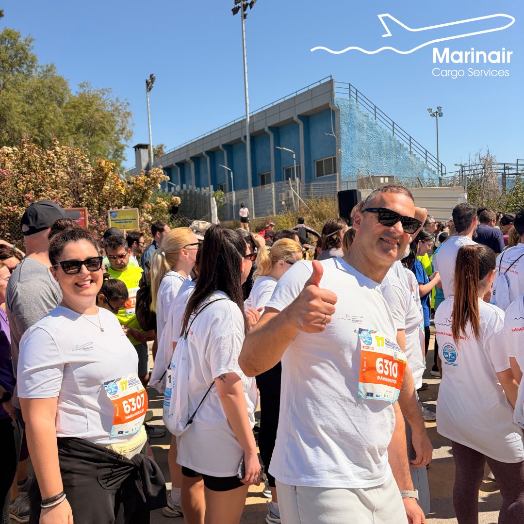 Marinair_Cargo's tweet image. 🏃‍♂️ Marinair at the Poseidon Athens Half Marathon 2026.
Our team proudly joined this year’s race, showing teamwork, commitment, and consistency beyond daily operations.
Congratulations to everyone who took part.
#Marinair #PoseidonHalfMarathon #Teamwork #Logistics #MarinairTeam