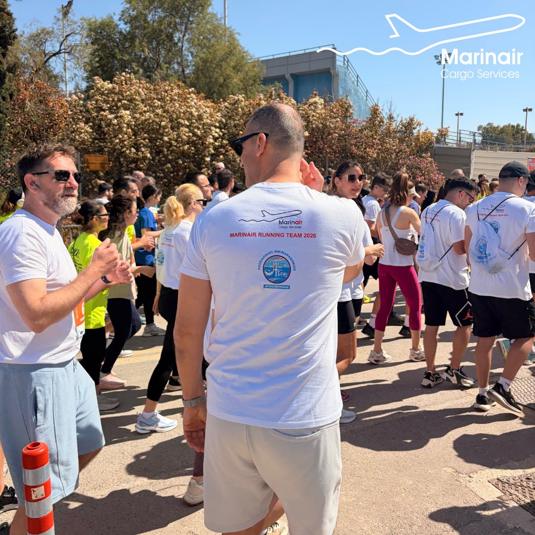 Marinair_Cargo's tweet image. 🏃‍♂️ Marinair at the Poseidon Athens Half Marathon 2026.
Our team proudly joined this year’s race, showing teamwork, commitment, and consistency beyond daily operations.
Congratulations to everyone who took part.
#Marinair #PoseidonHalfMarathon #Teamwork #Logistics #MarinairTeam