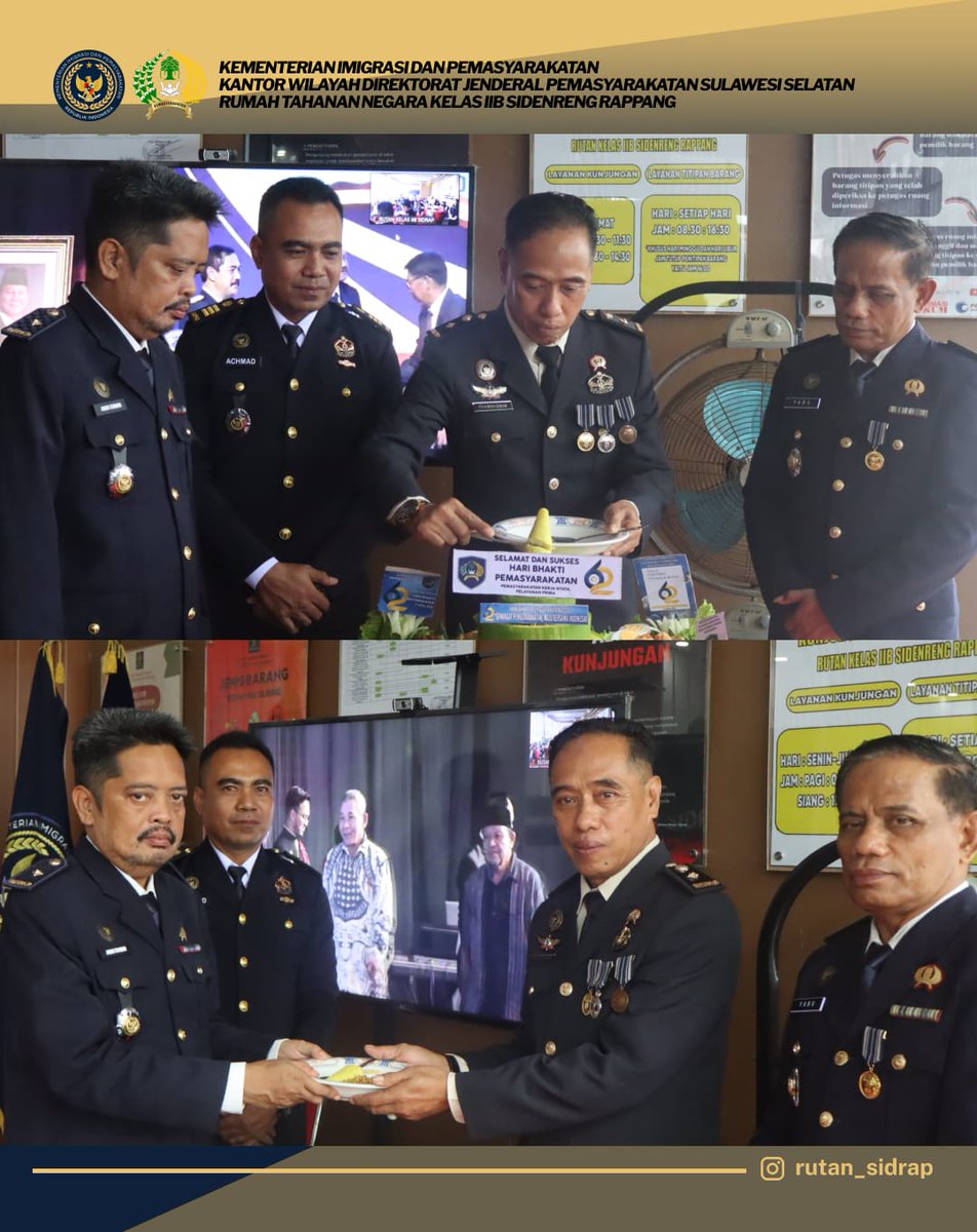 rutan_sidrap's tweet photo. Kegiatan ini dilaksanakan secara virtual dan diikuti oleh seluruh jajaran pemasyarakatan di Indonesia sebagai wujud rasa syukur atas dedikasi dan pengabdian dalam memberikan pembinaan serta pelayanan kepada masyarakat. https://t.co/rFOTsEi0k3