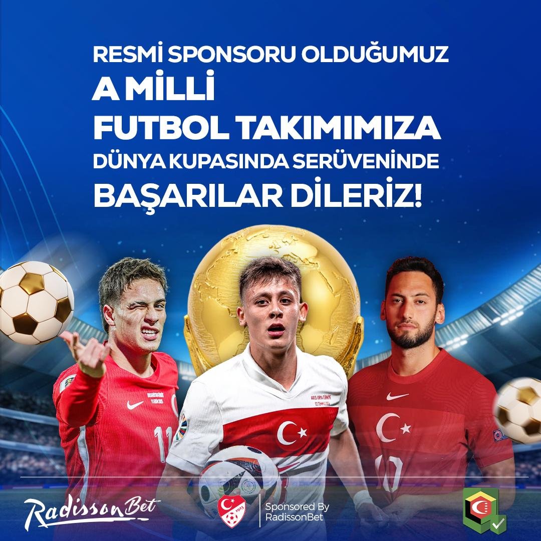 radissonxx's tweet photo. 🇹🇷 A Milli Takım ile Resmi Sponsorluk Anlaşmamız!

🏆 RadissonBet olarak, ülkemizin gururu A Milli Futbol Takımımızın resmi sponsoru olduğumuzu büyük bir gurur ve heyecanla duyuruyoruz!

https://t.co/vyLzlAHDd8 https://t.co/HeaLMtwOlj